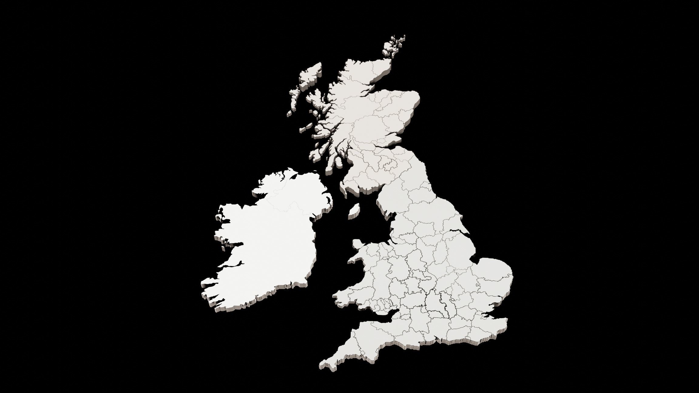 3D MAPS BASE MESHES 3D Model Collection_27