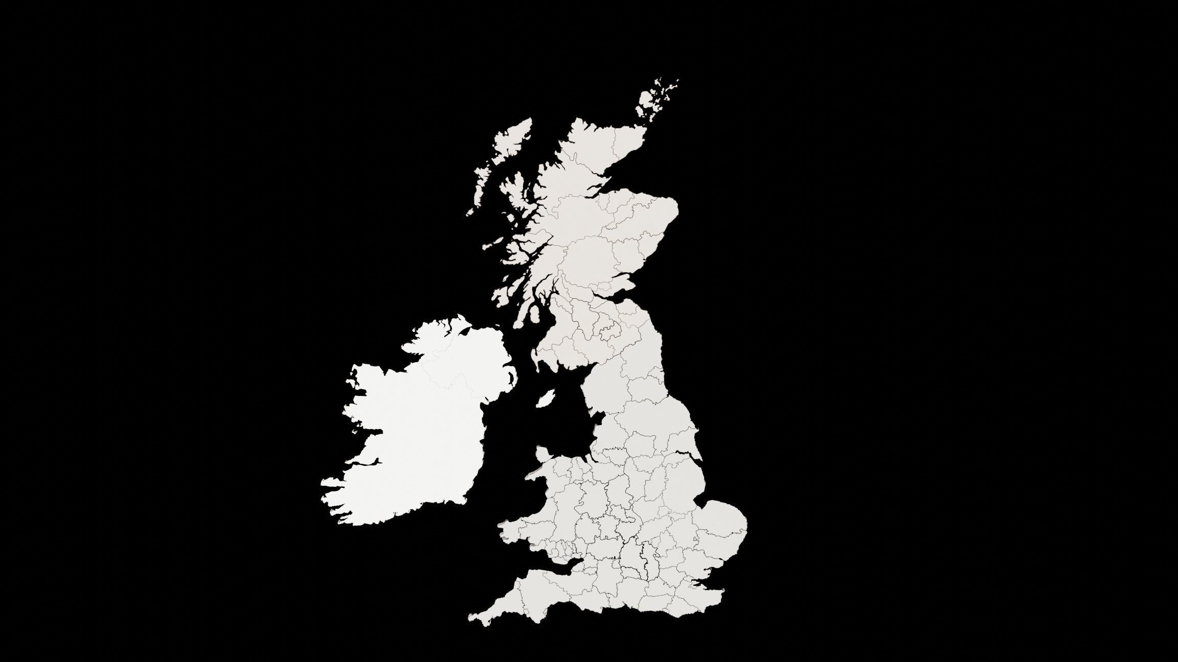 3D MAPS BASE MESHES 3D Model Collection_26