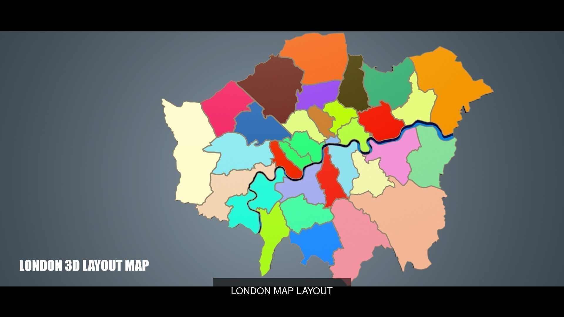 3D MAPS BASE MESHES 3D Model Collection_12