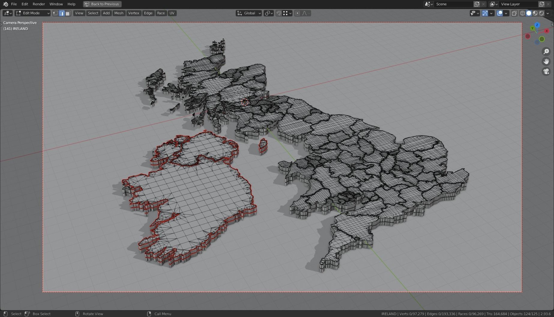 3D MAPS BASE MESHES 3D Model Collection_24