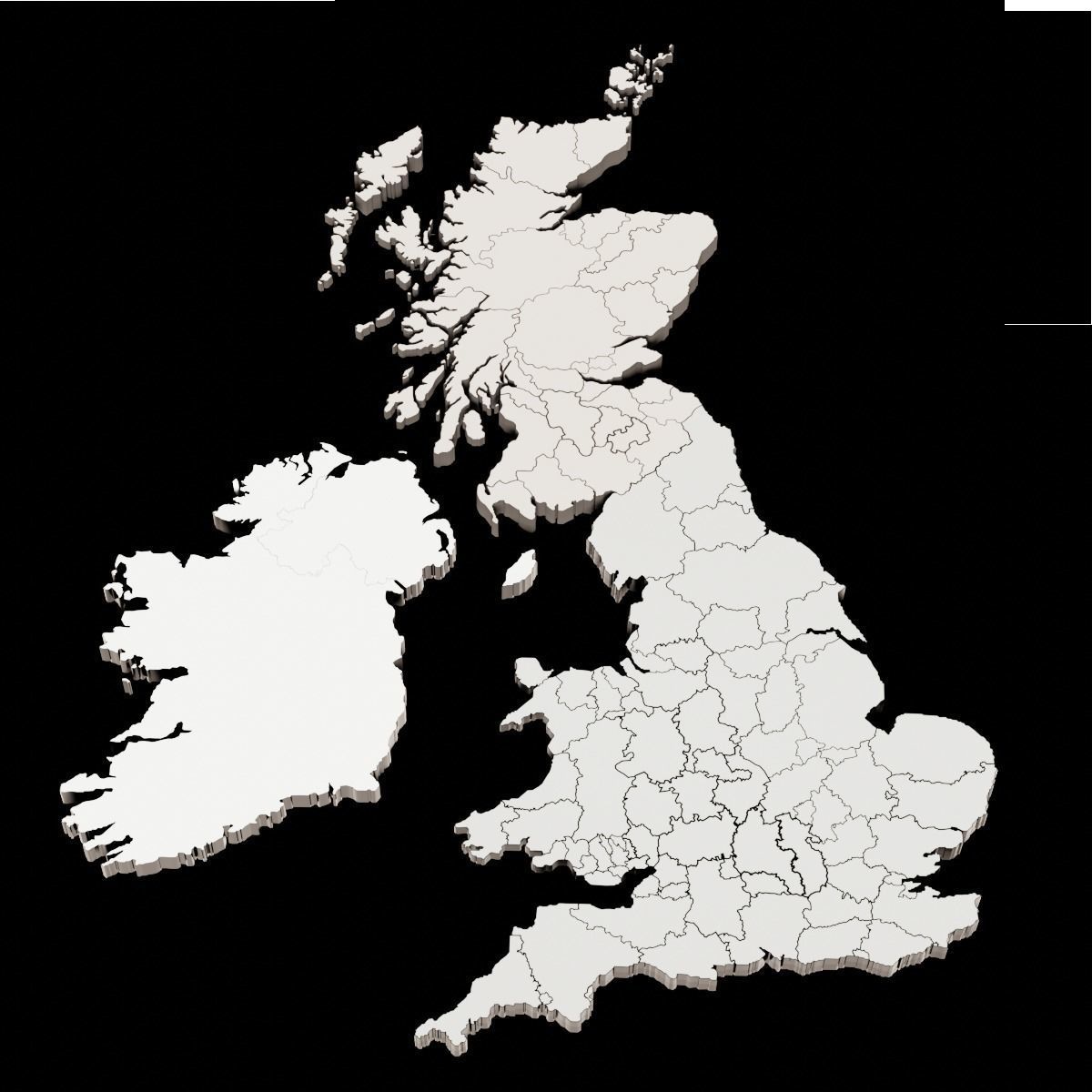 3D MAPS BASE MESHES 3D Model Collection_18