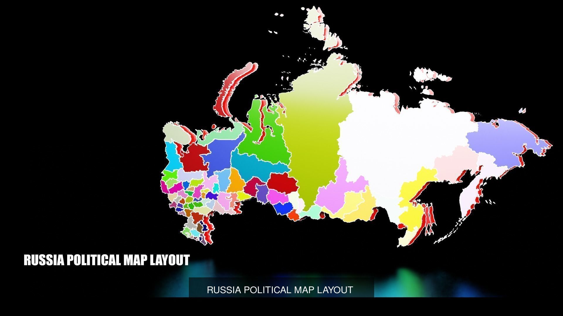 3D MAPS BASE MESHES 3D Model Collection_4