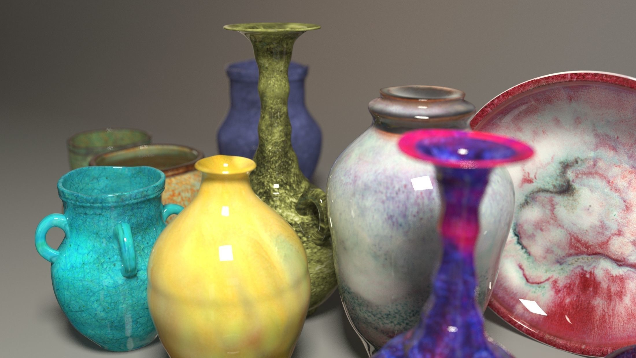 Porcelain pottery model of jun porcelain-ALL 3D model_4