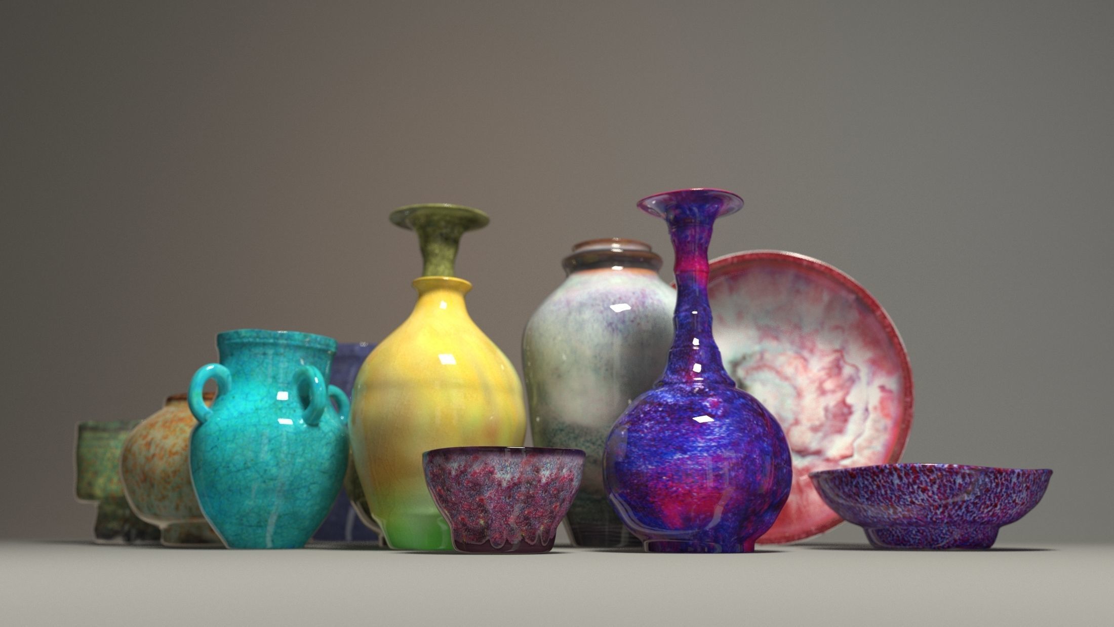 Porcelain pottery model of jun porcelain-ALL 3D model_2