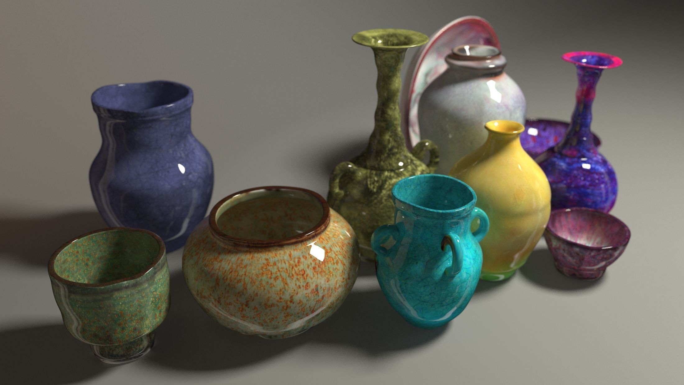 Porcelain pottery model of jun porcelain-ALL 3D model_3