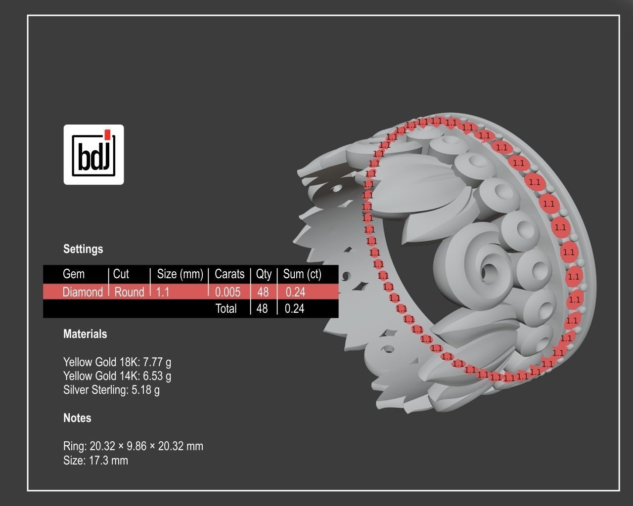 Jewerly Set for Women 3D print model_5