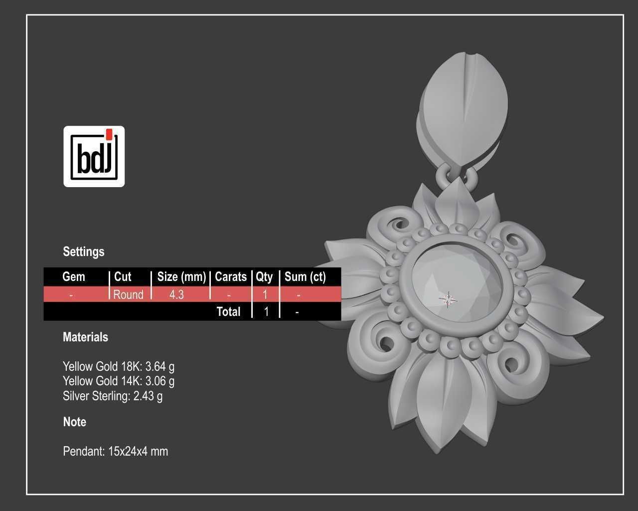 Jewerly Set for Women 3D print model_18