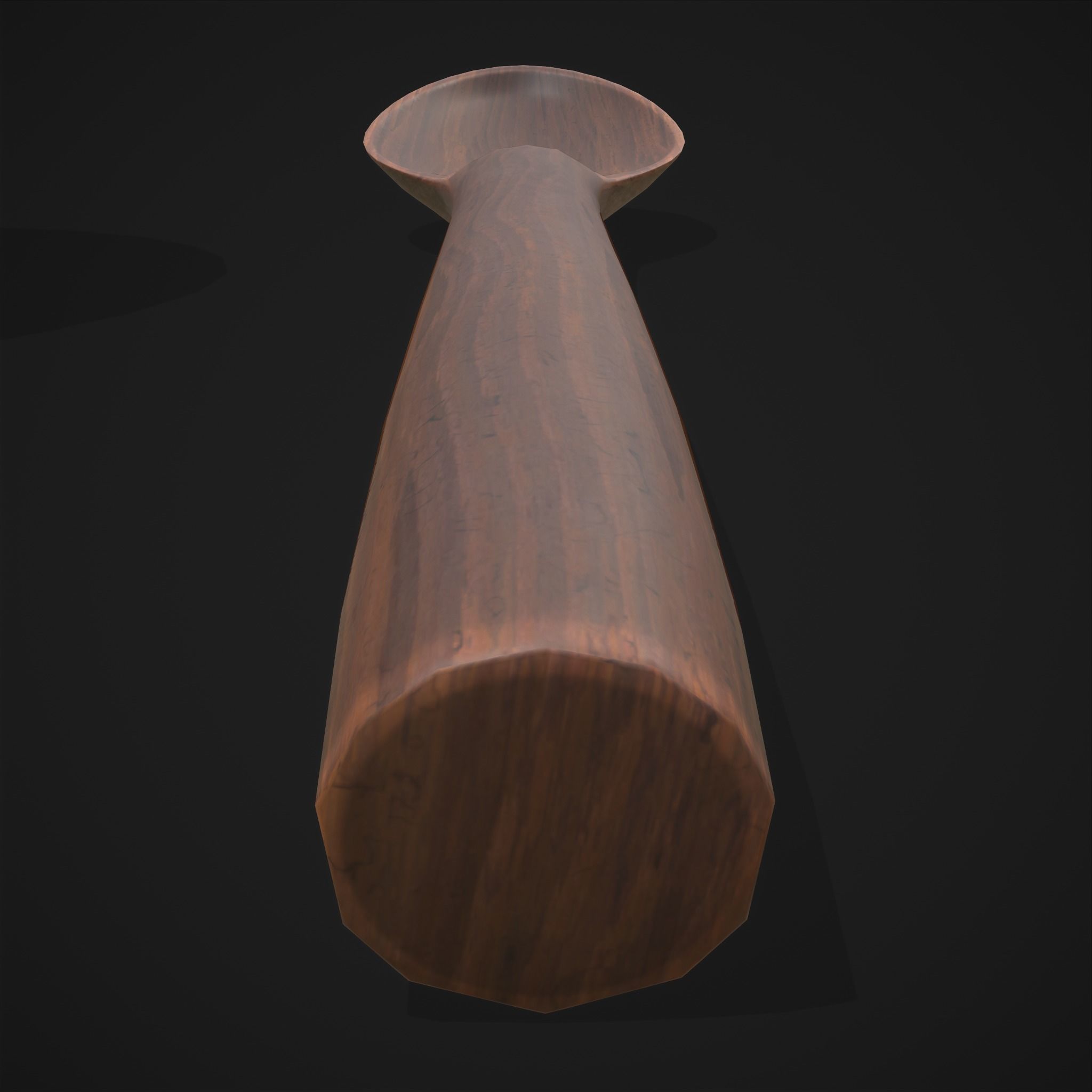 Clay Pot and Wood Spoon Low-poly 3D model_17