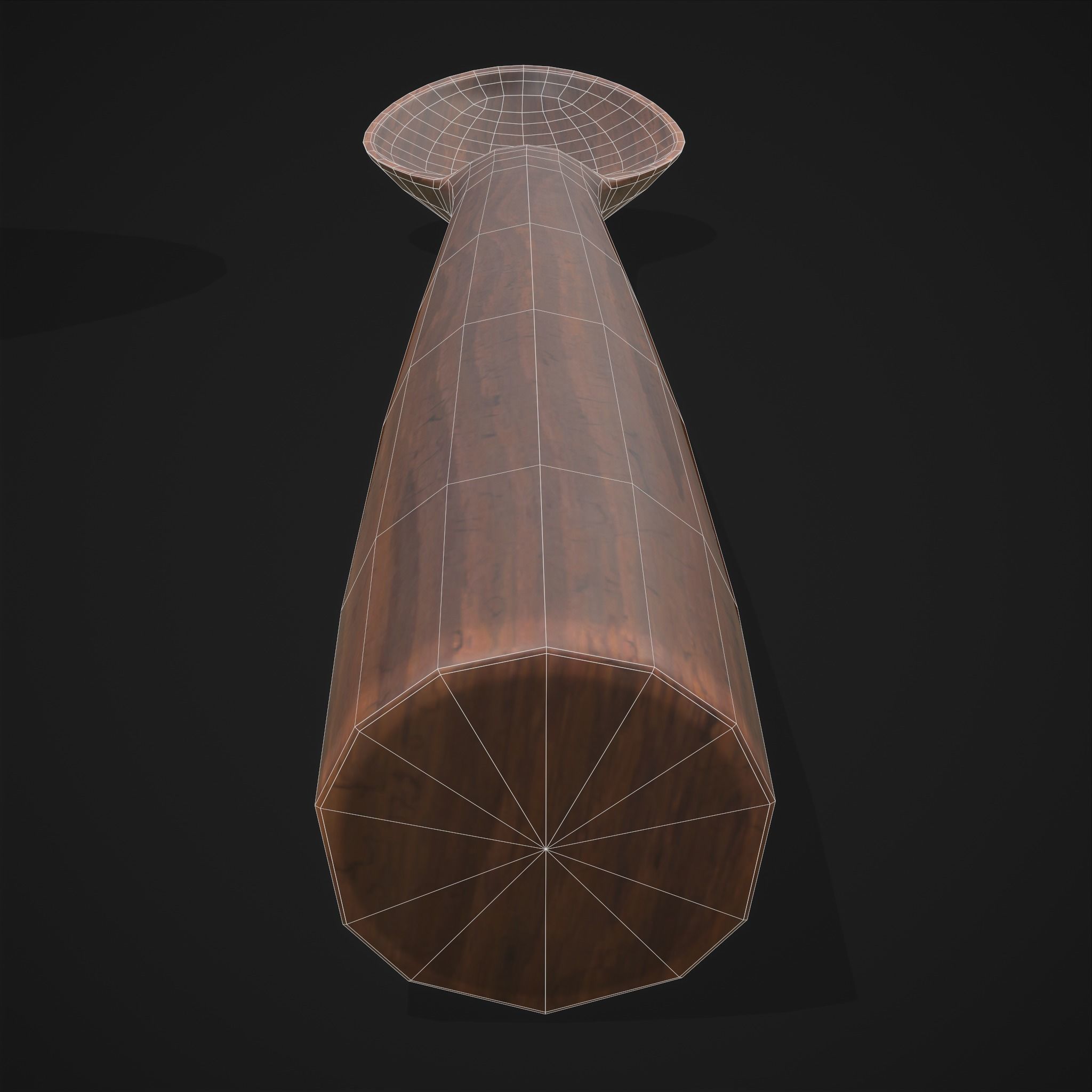 Clay Pot and Wood Spoon Low-poly 3D model_18