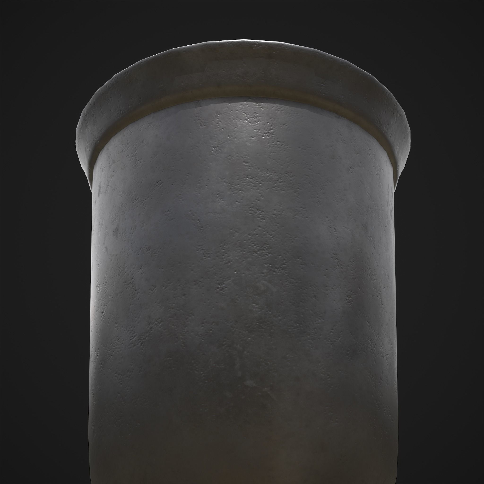Pewter Goblet Low-poly 3D model_17