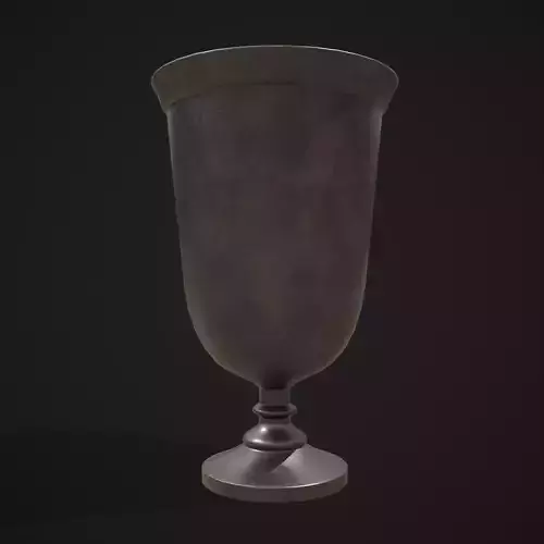 Pewter Goblet  Low-poly 3D model