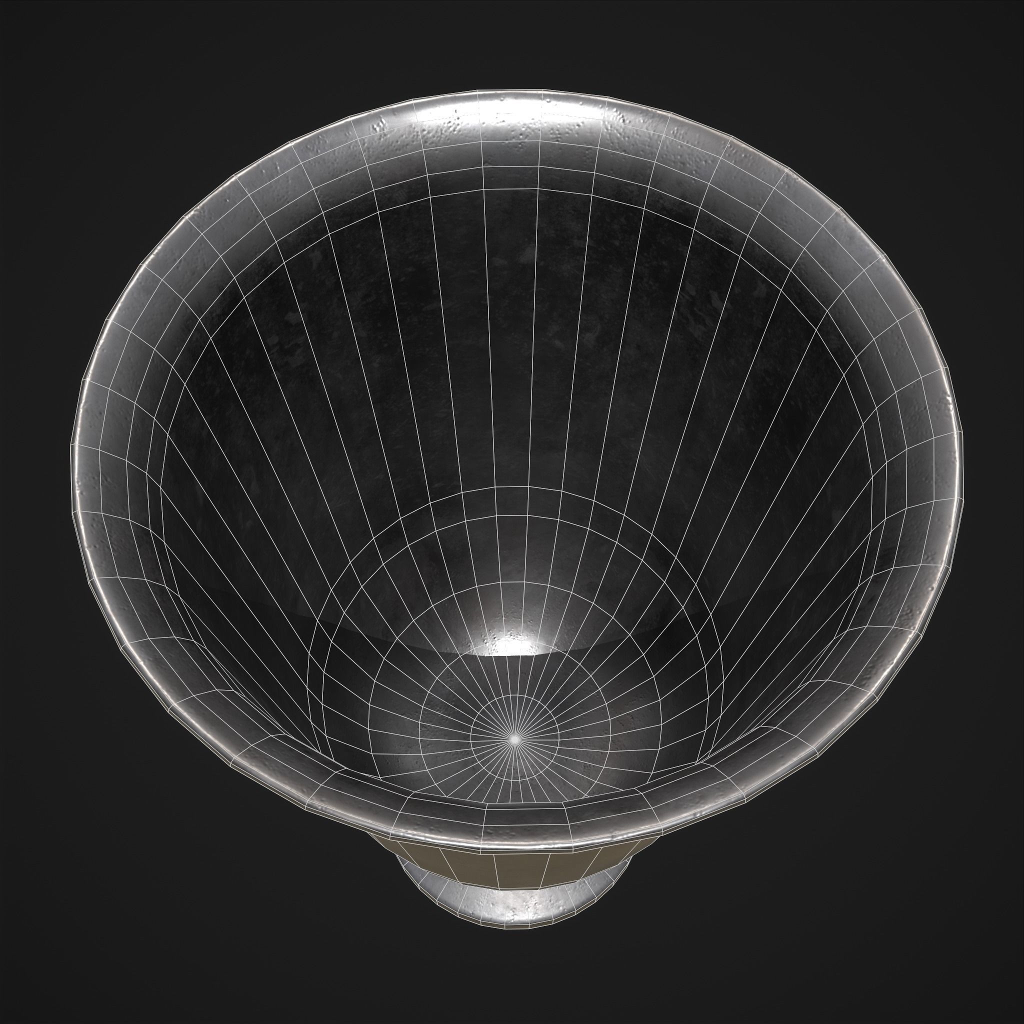 Pewter Goblet Low-poly 3D model_4