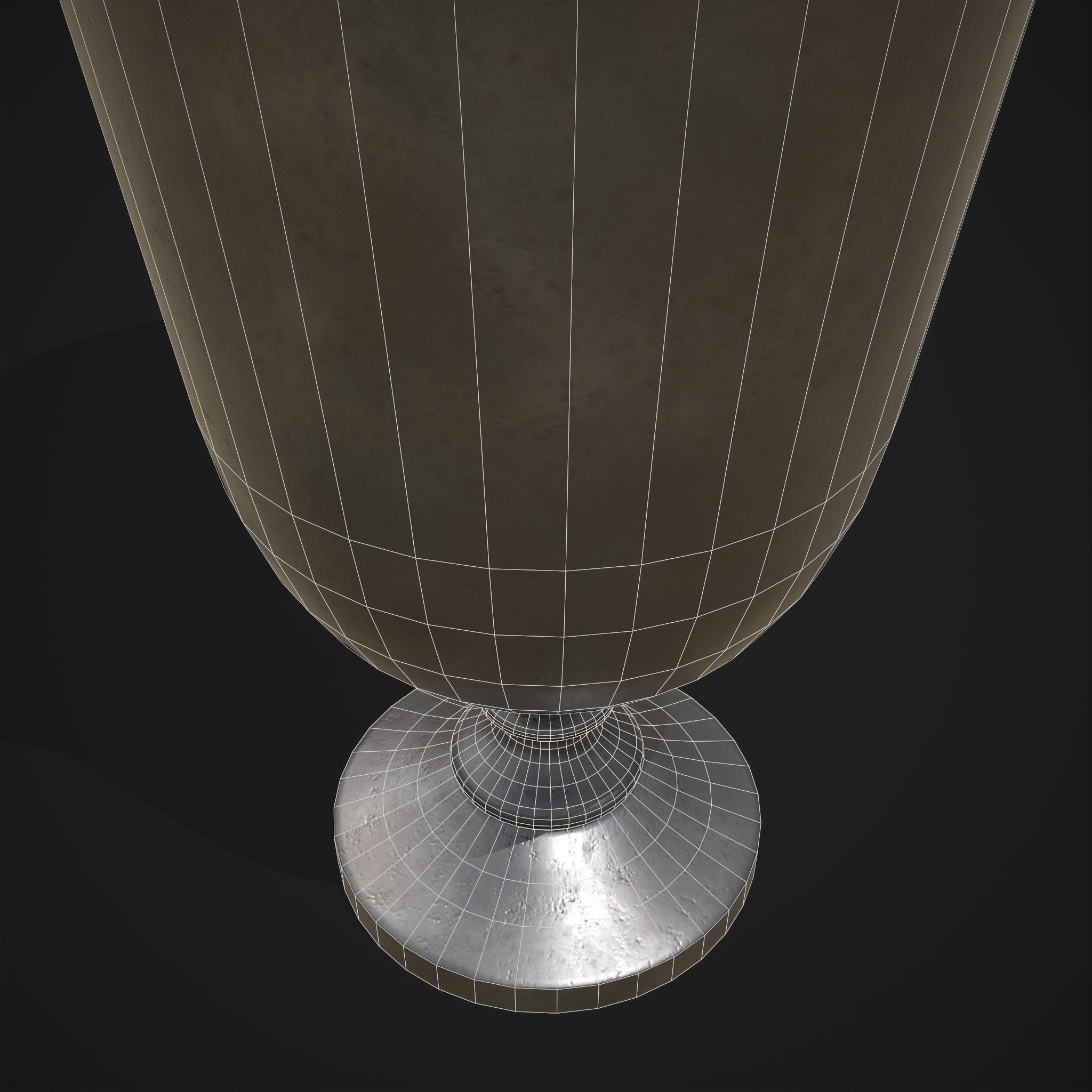 Pewter Goblet Low-poly 3D model_20