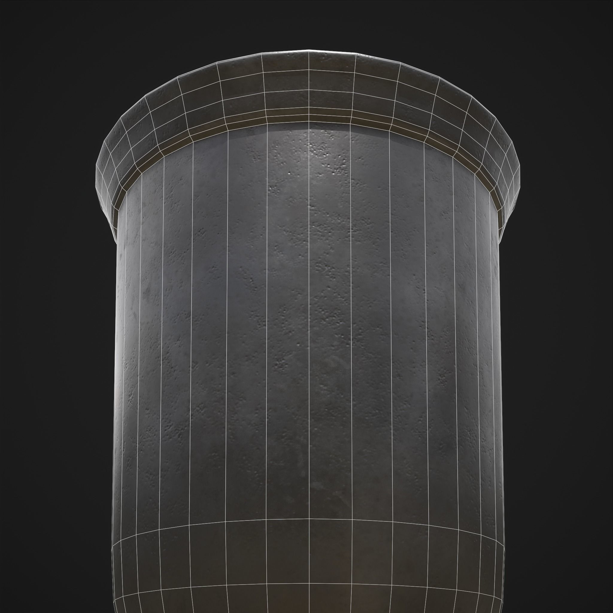 Pewter Goblet Low-poly 3D model_18