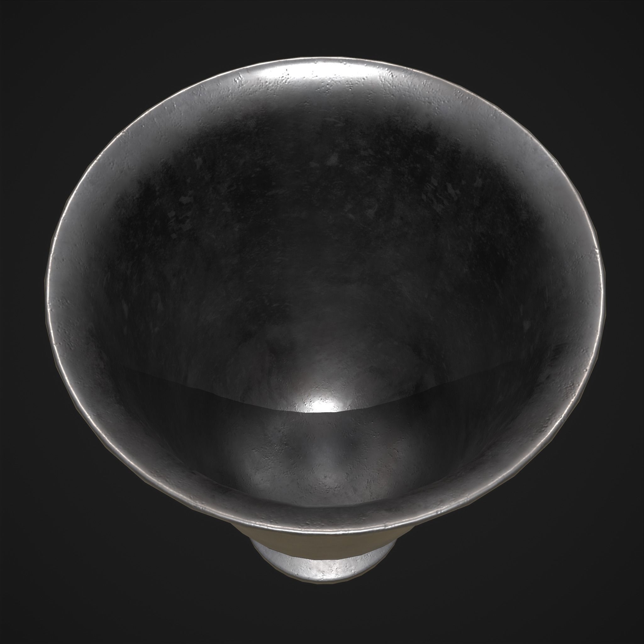 Pewter Goblet Low-poly 3D model_3