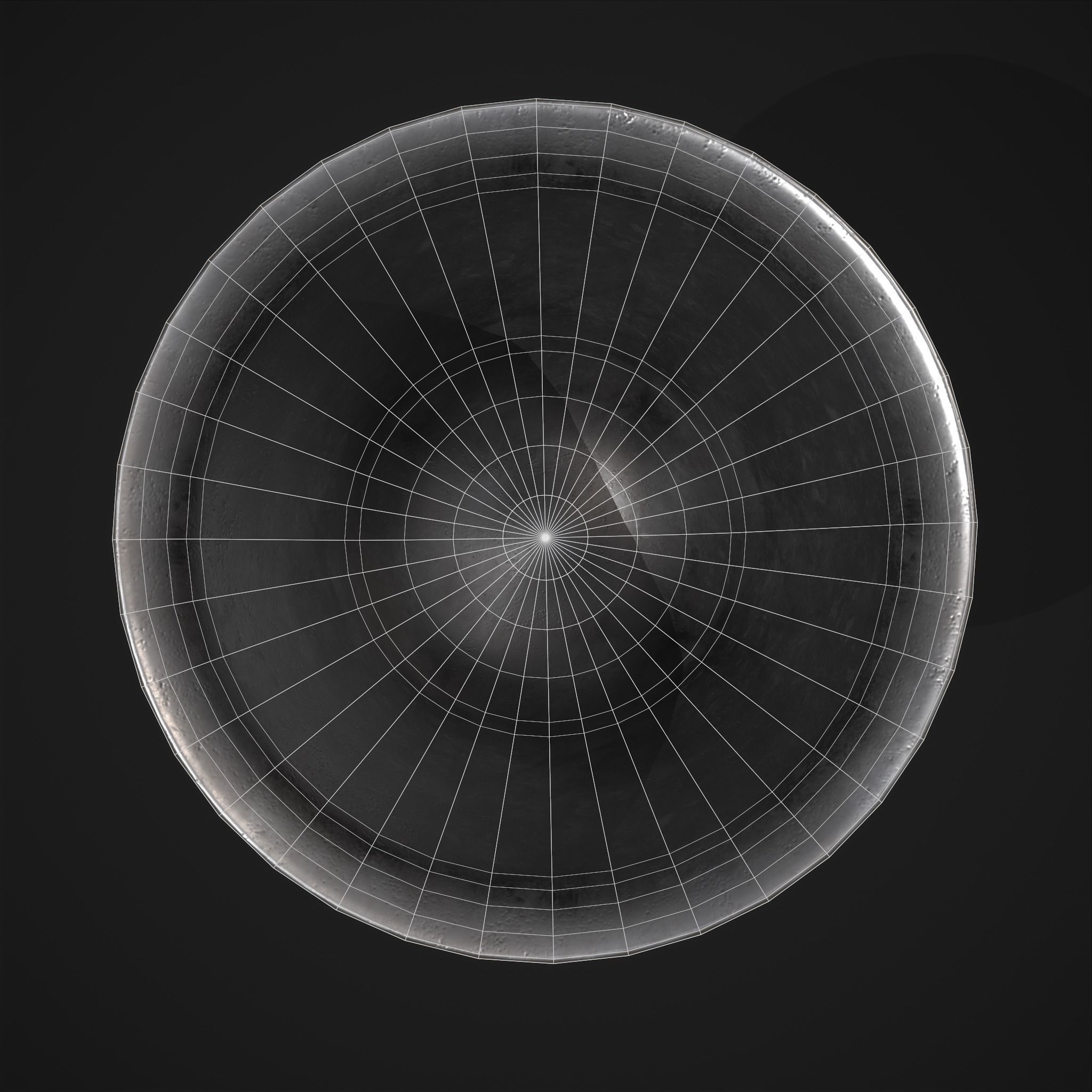 Pewter Goblet Low-poly 3D model_14