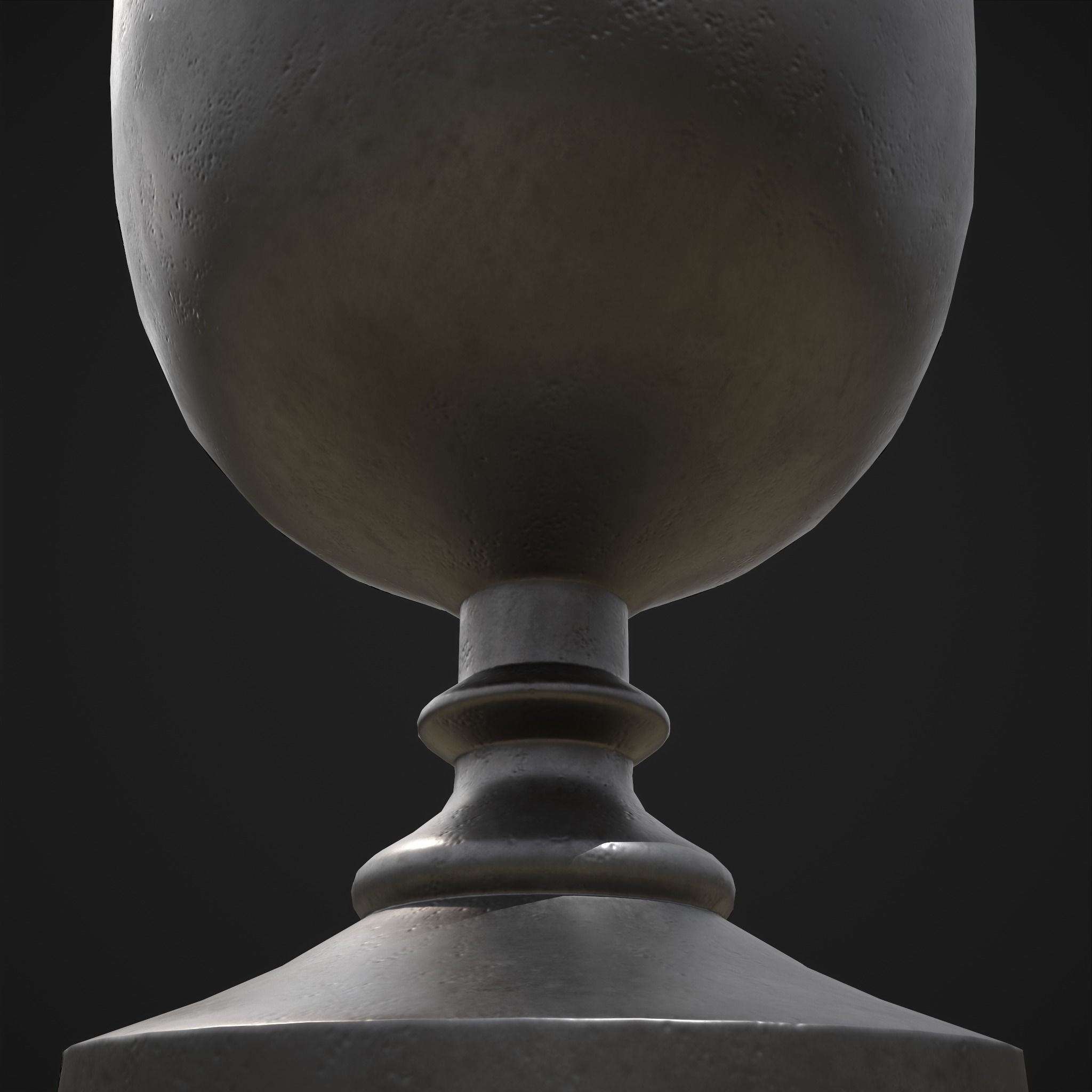 Pewter Goblet Low-poly 3D model_21