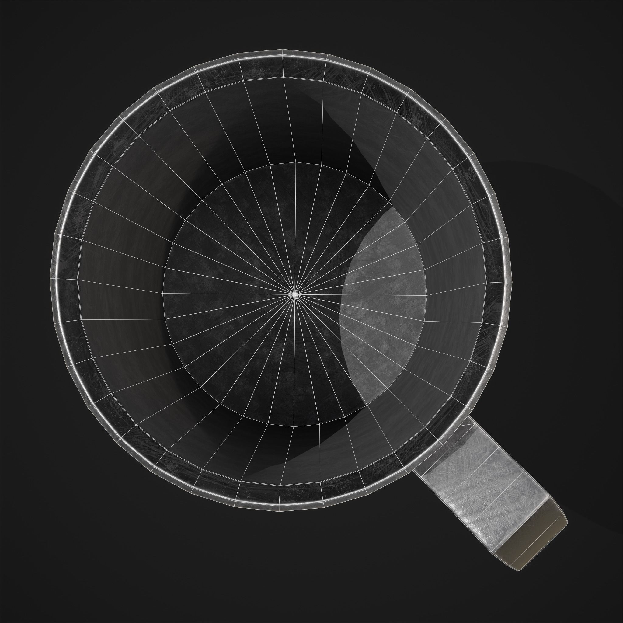 Pewter Mug Low-poly 3D model_14