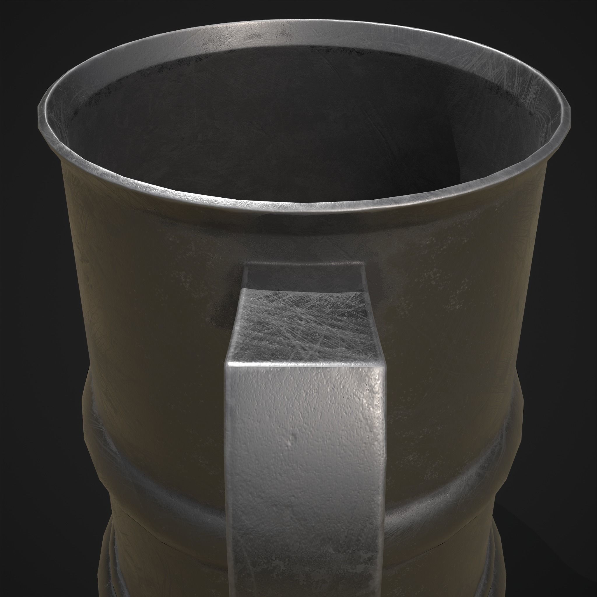 Pewter Mug Low-poly 3D model_19