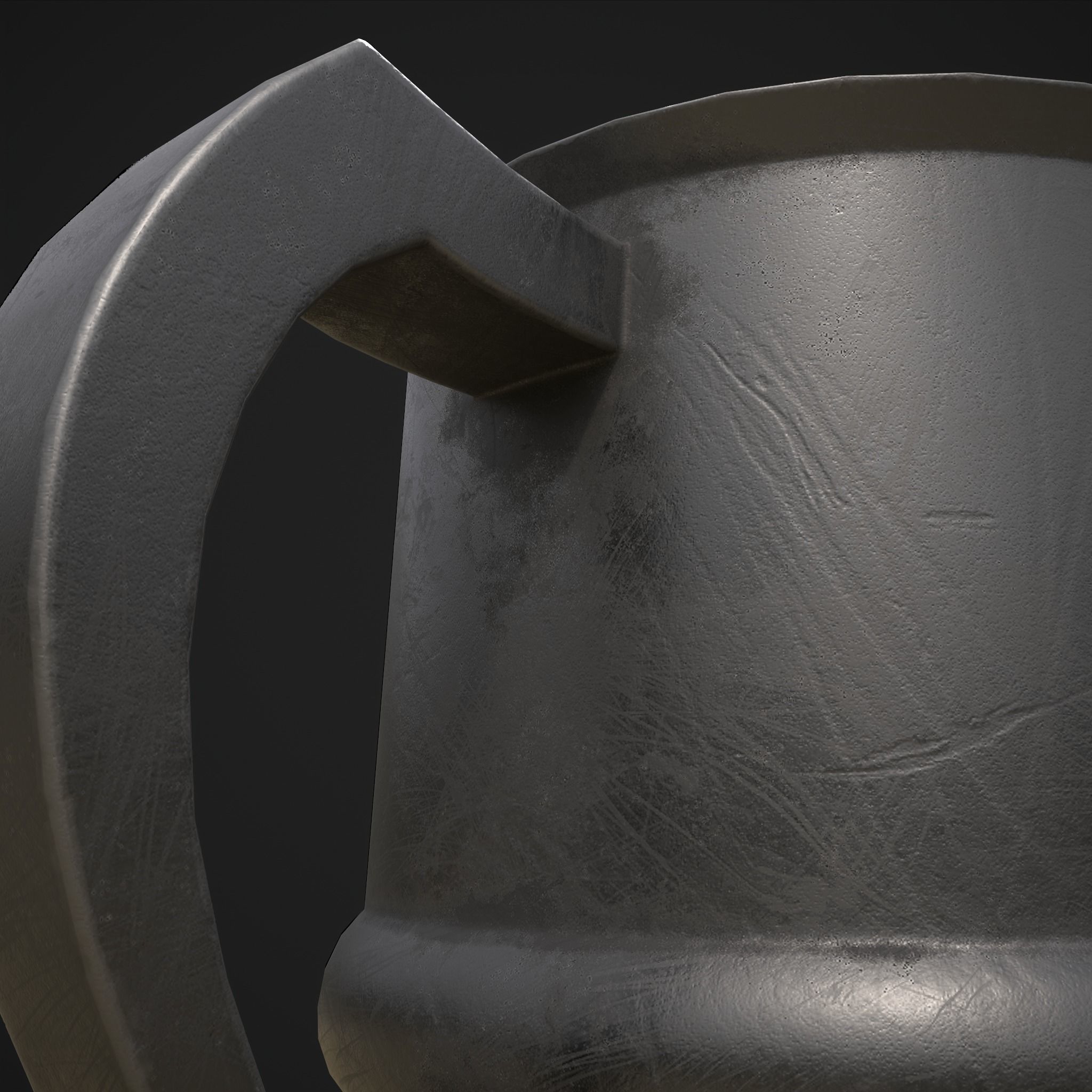 Pewter Mug Low-poly 3D model_17