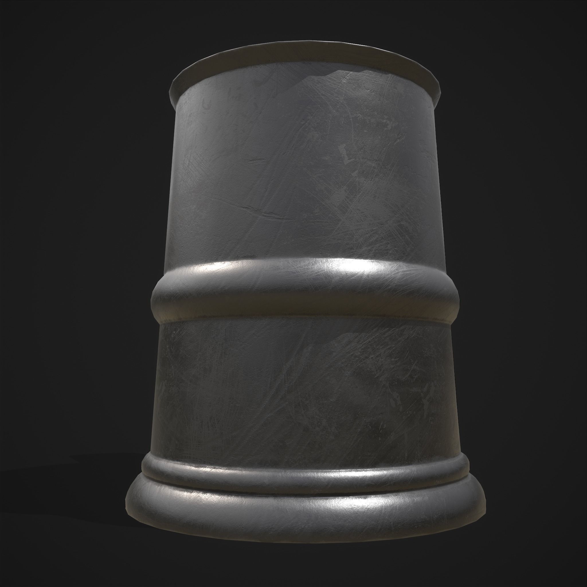 Pewter Mug Low-poly 3D model_5