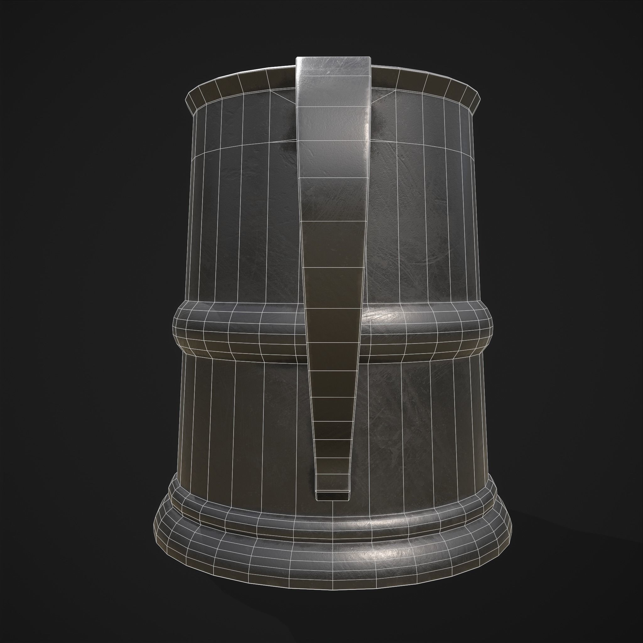 Pewter Mug Low-poly 3D model_10