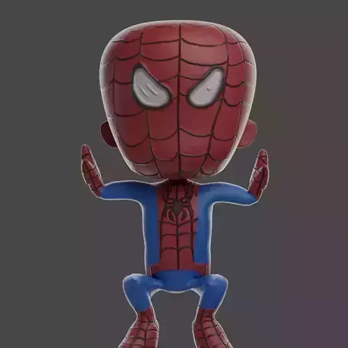 Spiderman Redesigned Low-poly 3D model
