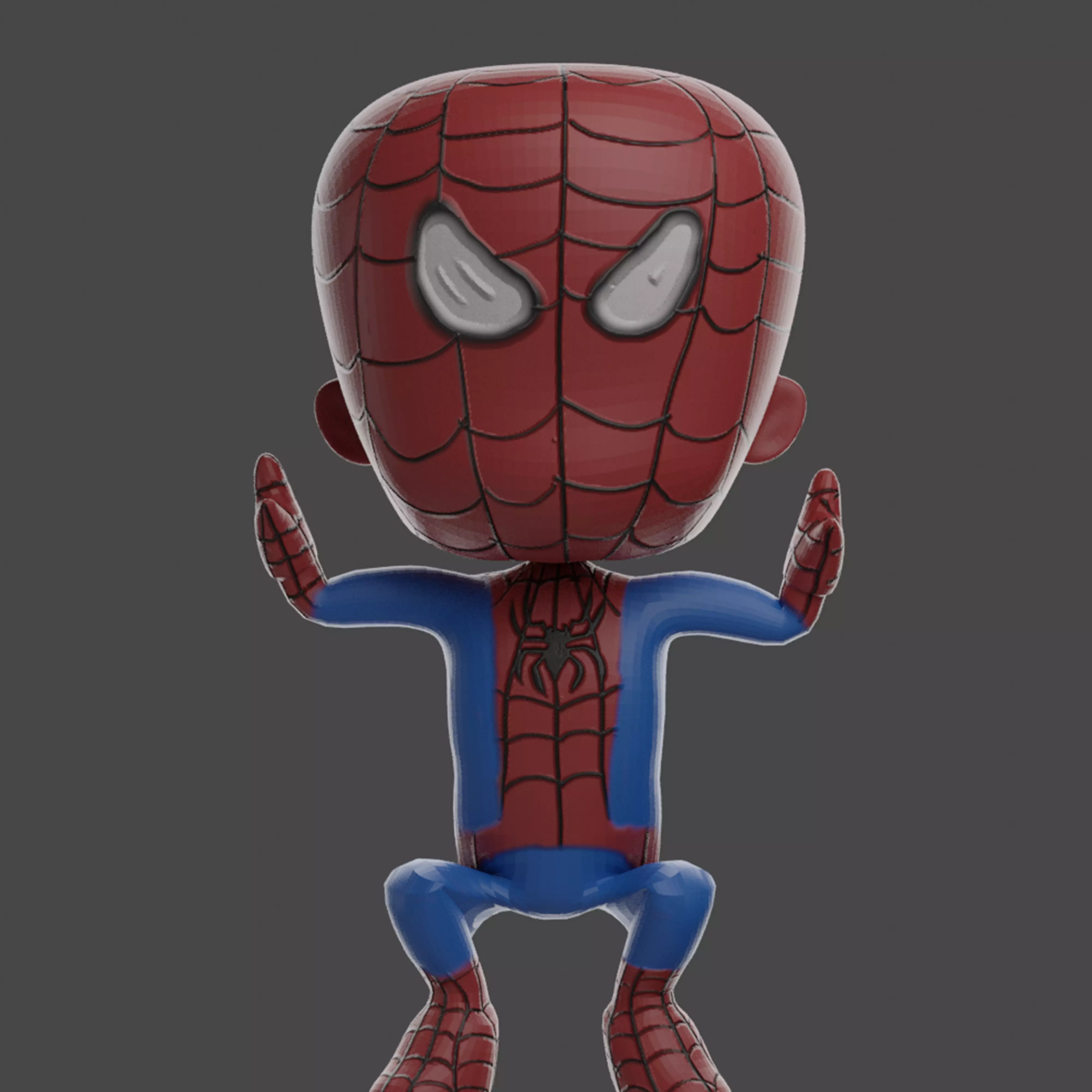 Spiderman Redesigned Low-poly 3D model_0