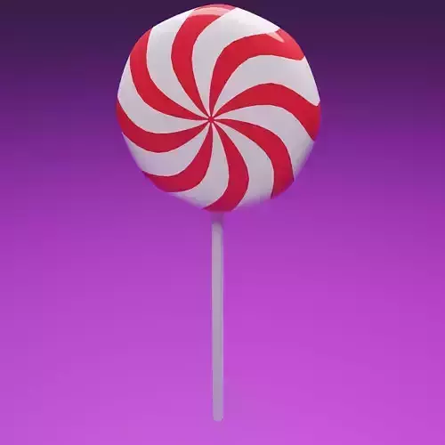 Christmas lollipop candy  low-poly game-ready Low-poly 