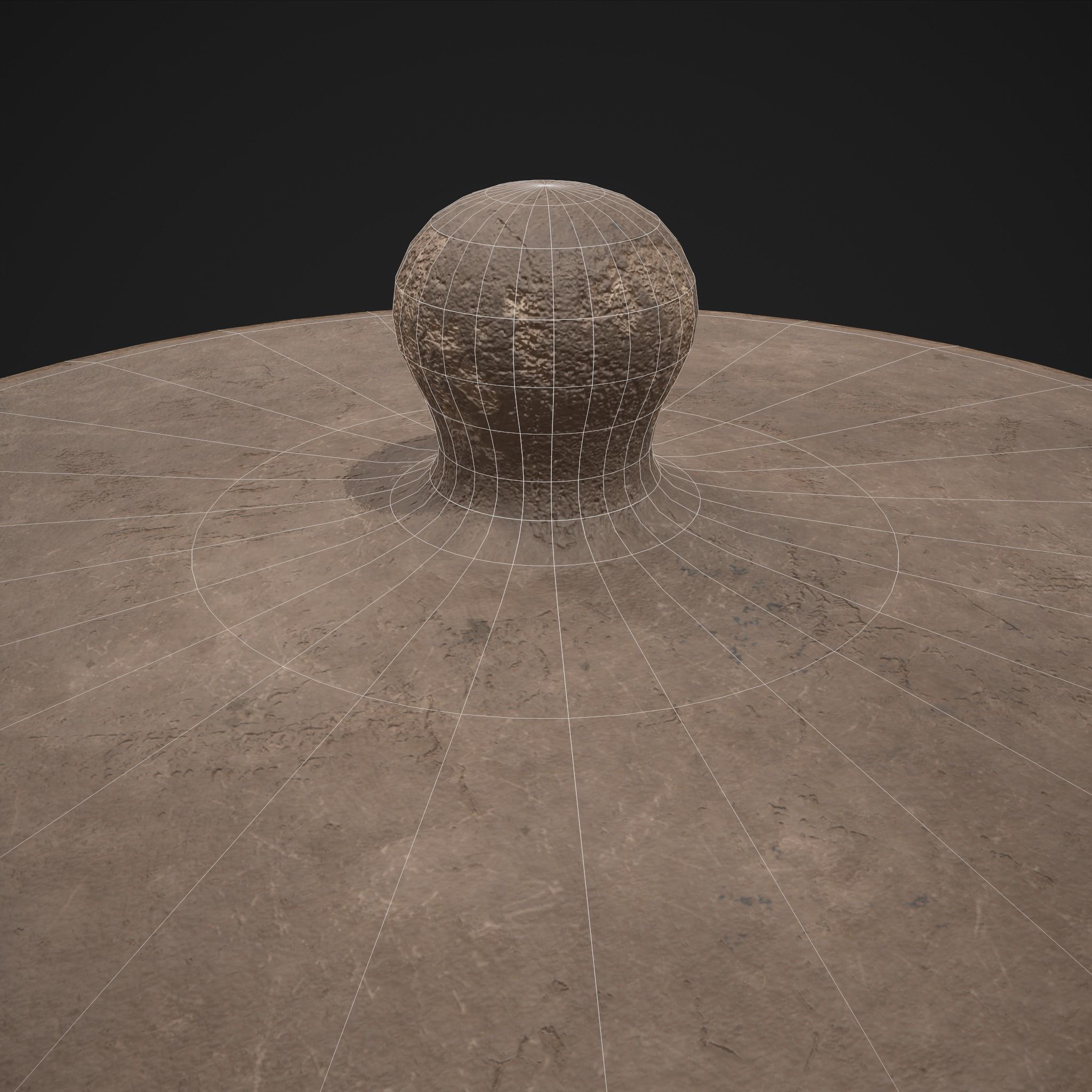 Simple Clay Lidded Pot Low-poly 3D model_18