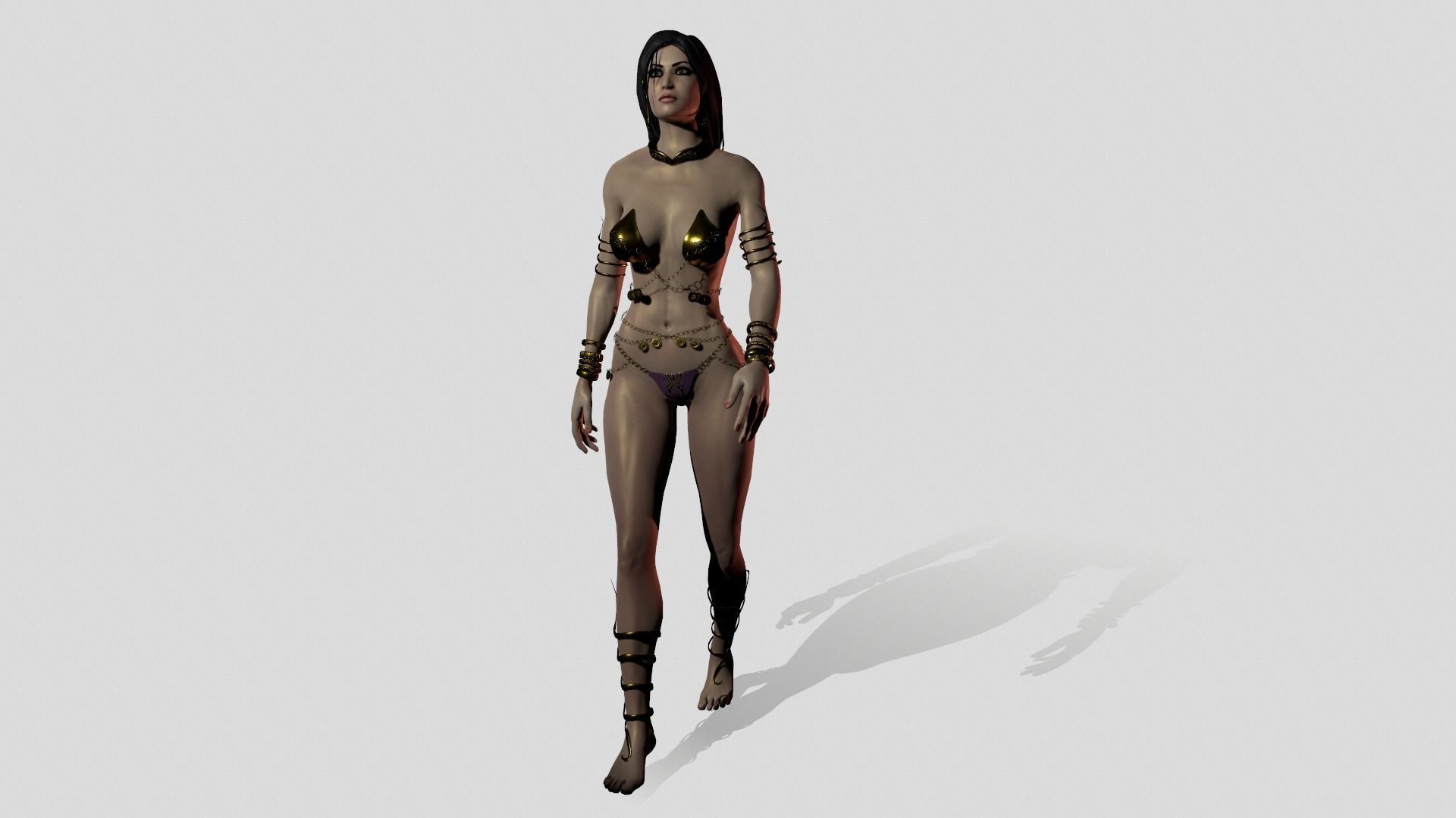 Dejah Thoris Low-poly 3D model_15