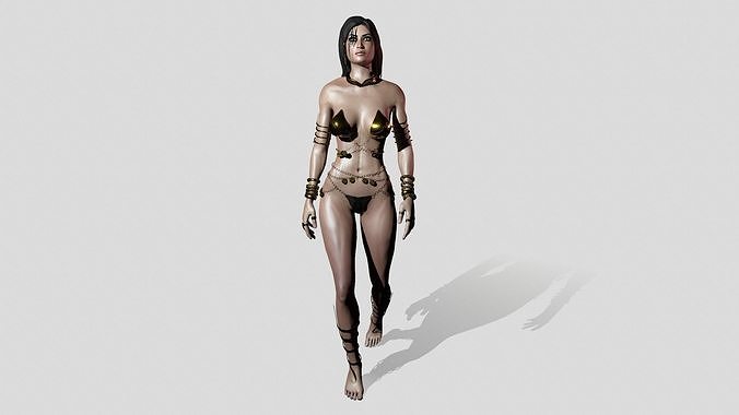 Dejah Thoris Low-poly 3D model