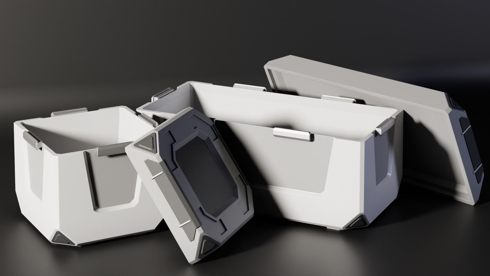 Sci Fi Cargo Container 1 3D model_1