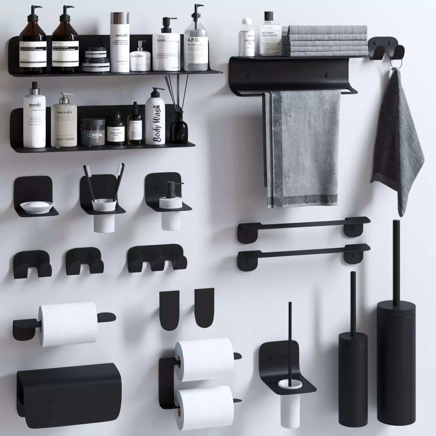 sanco avaton bathroom set 3D model_0