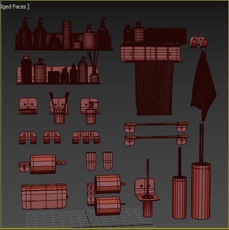 sanco avaton bathroom set 3D model_6