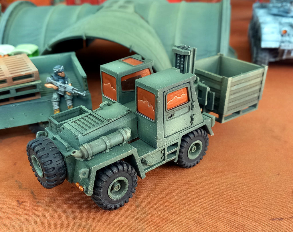 Military Forklift - 28mm Sci-Fi 3D print model_2