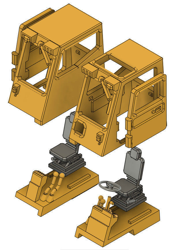Military Forklift - 28mm Sci-Fi 3D print model_8