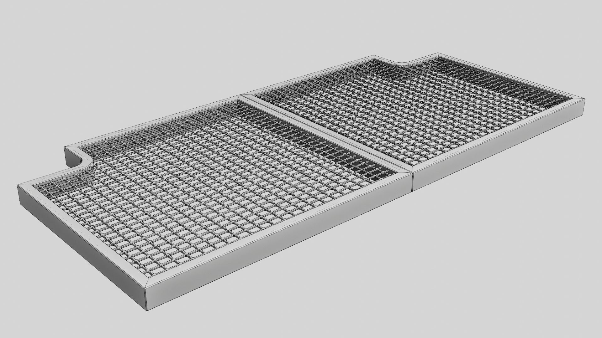 Sci Fi Cargo Bay Kit 1 3D model_8