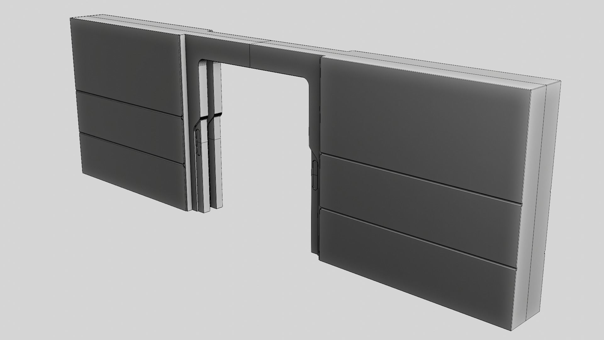 Sci Fi Cargo Bay Kit 1 3D model_44