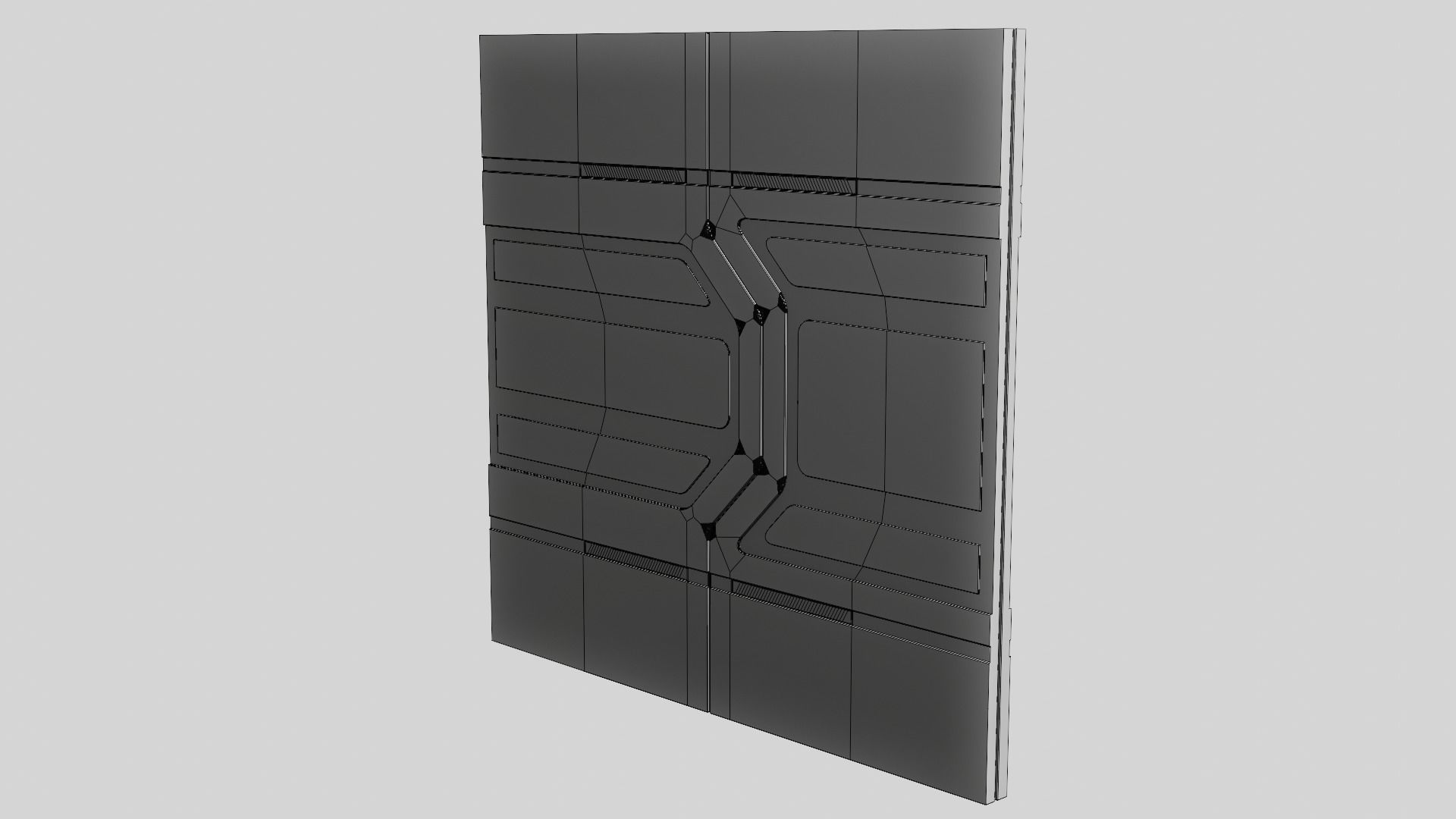 Sci Fi Cargo Bay Kit 1 3D model_20