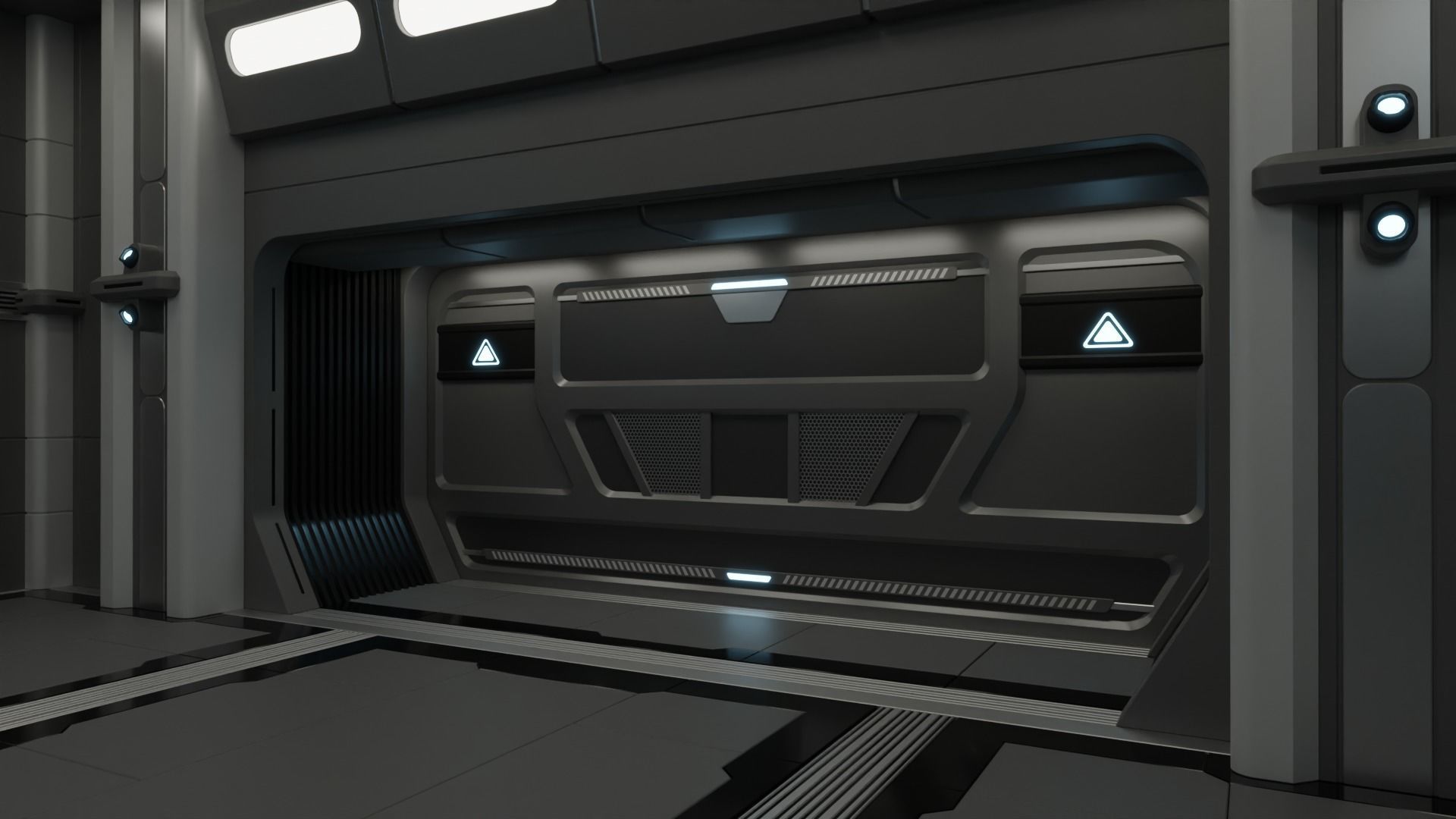 Sci Fi Cargo Bay Kit 1 3D model_5