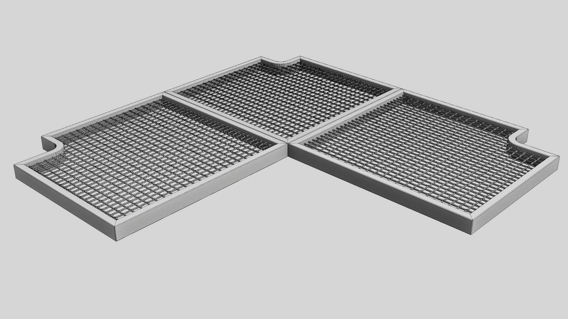 Sci Fi Cargo Bay Kit 1 3D model_10