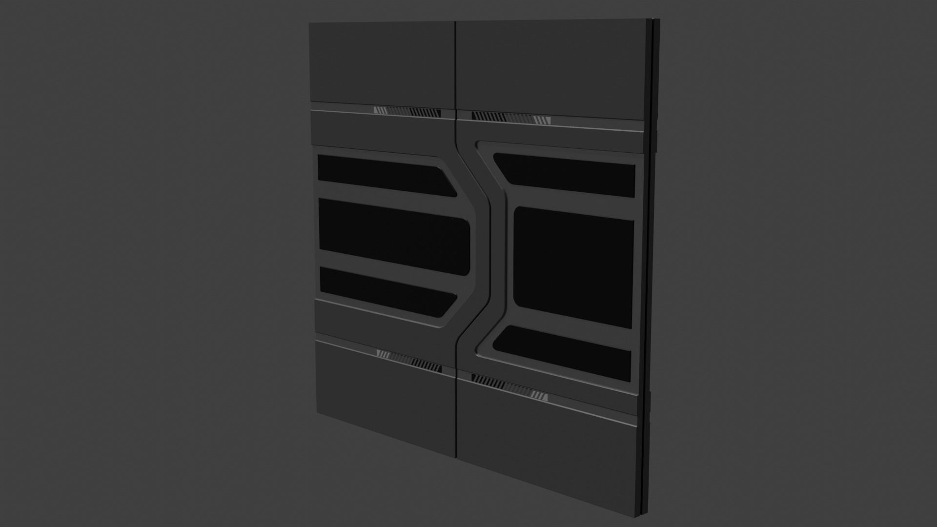 Sci Fi Cargo Bay Kit 1 3D model_19