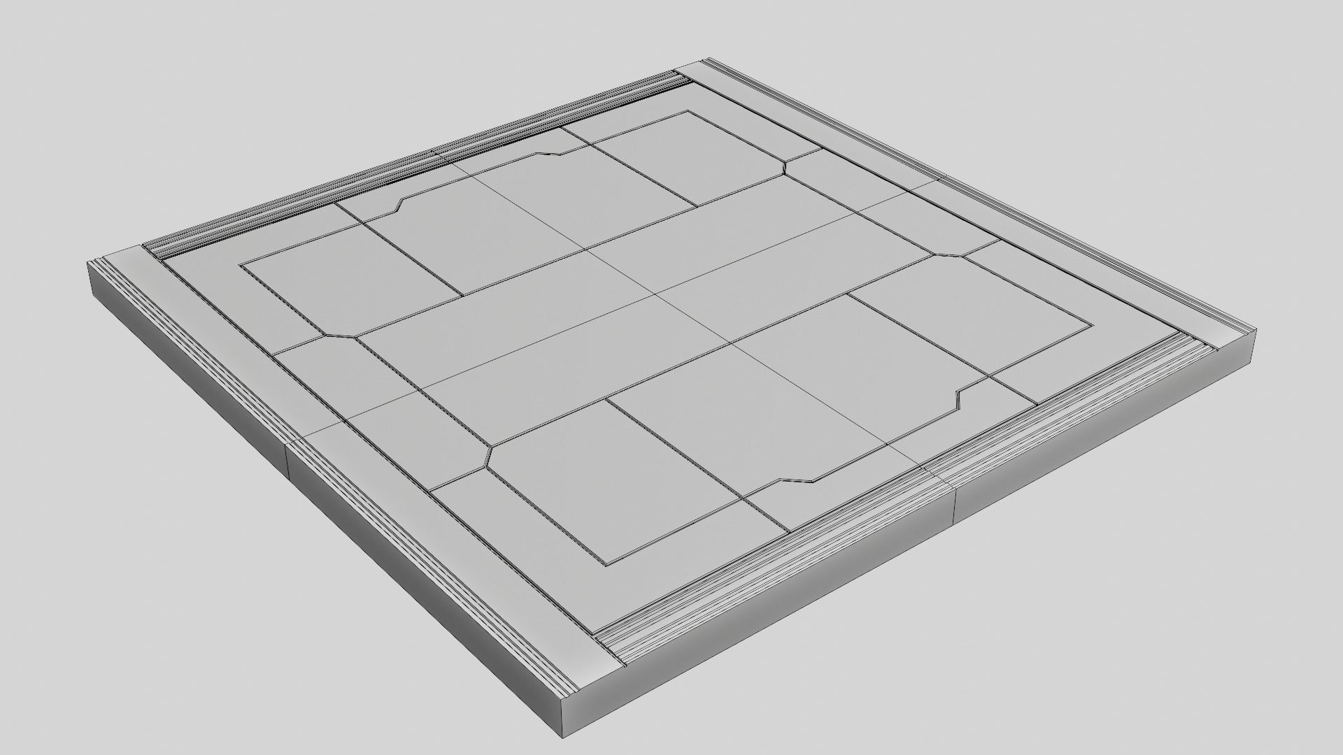 Sci Fi Cargo Bay Kit 1 3D model_24