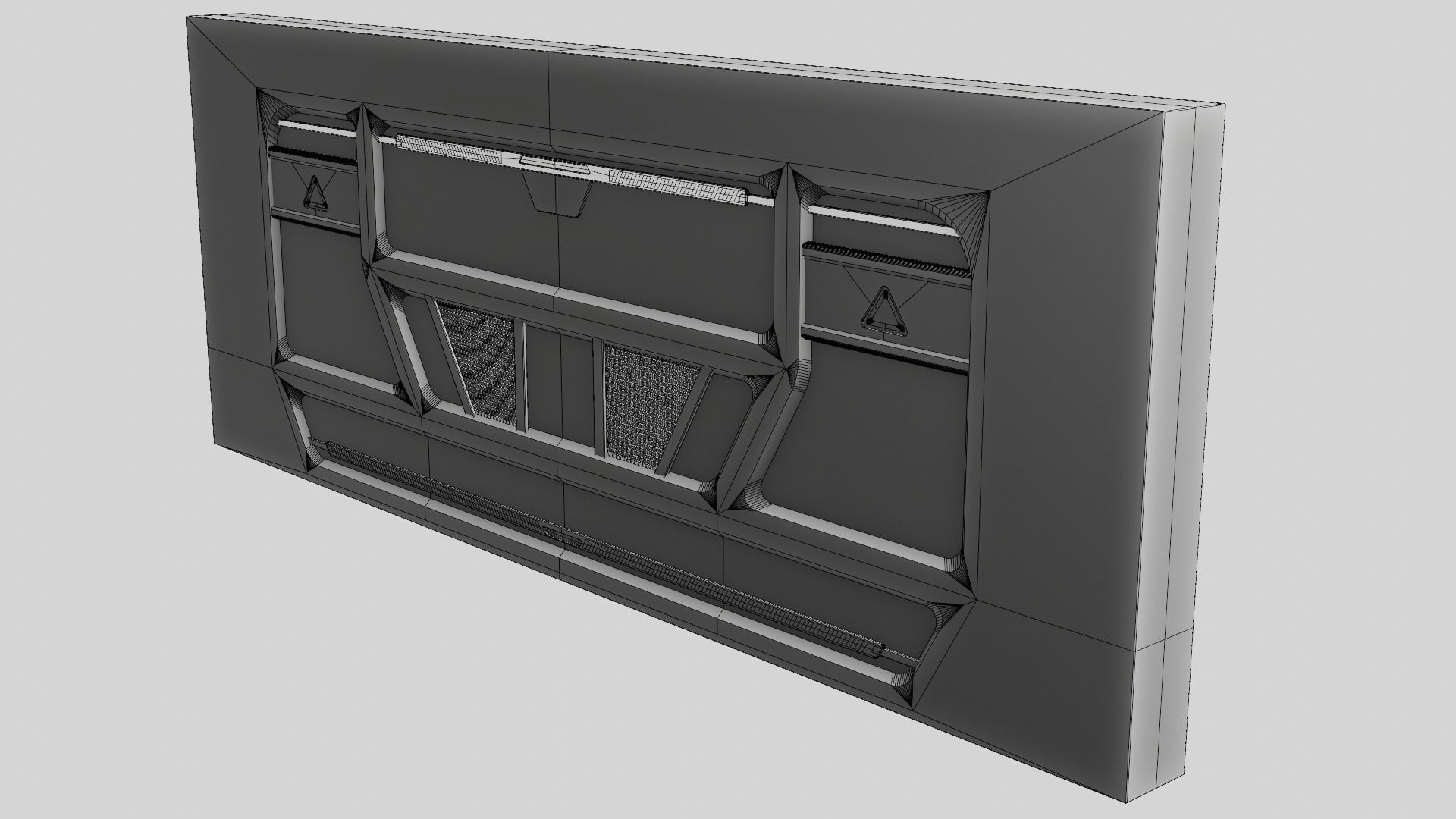 Sci Fi Cargo Bay Kit 1 3D model_22