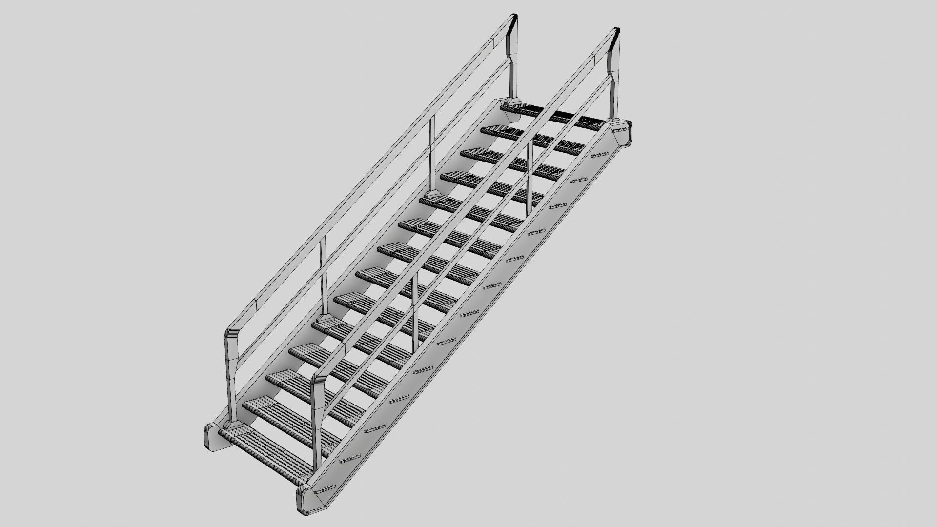 Sci Fi Cargo Bay Kit 1 3D model_38