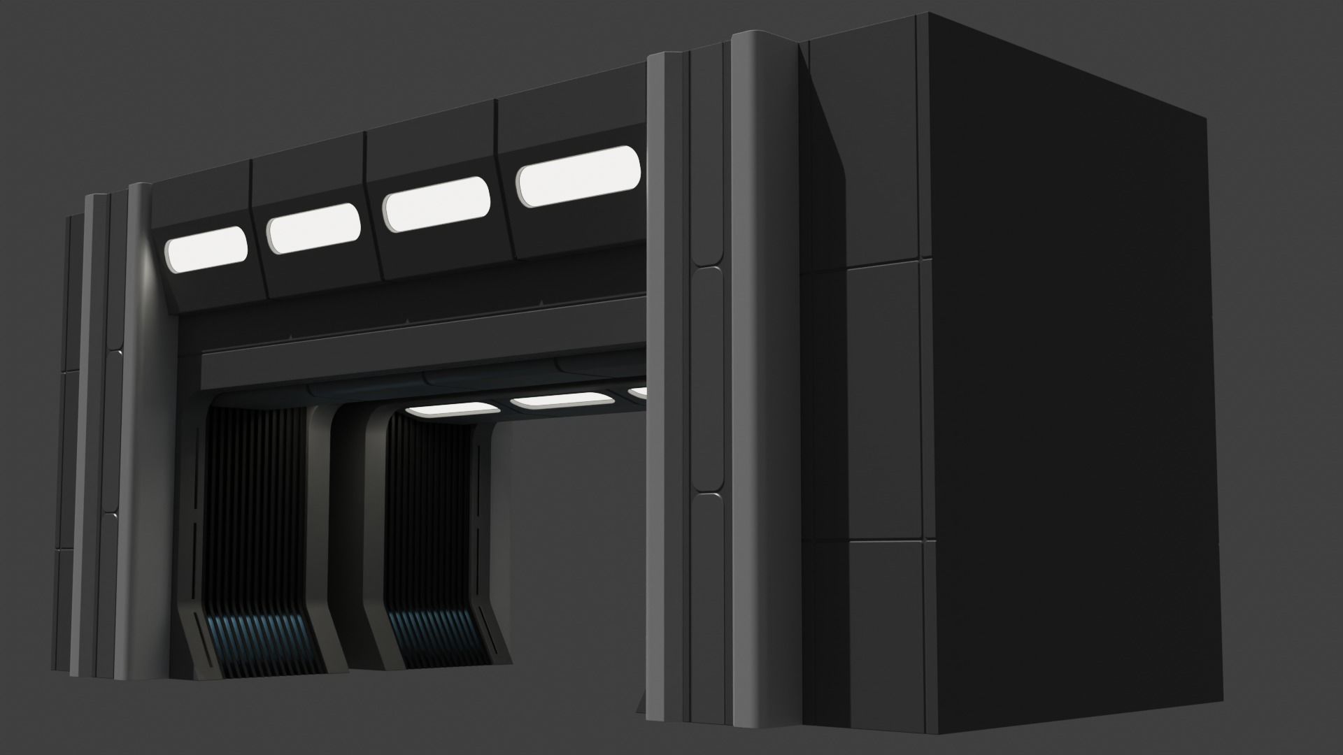 Sci Fi Cargo Bay Kit 1 3D model_45