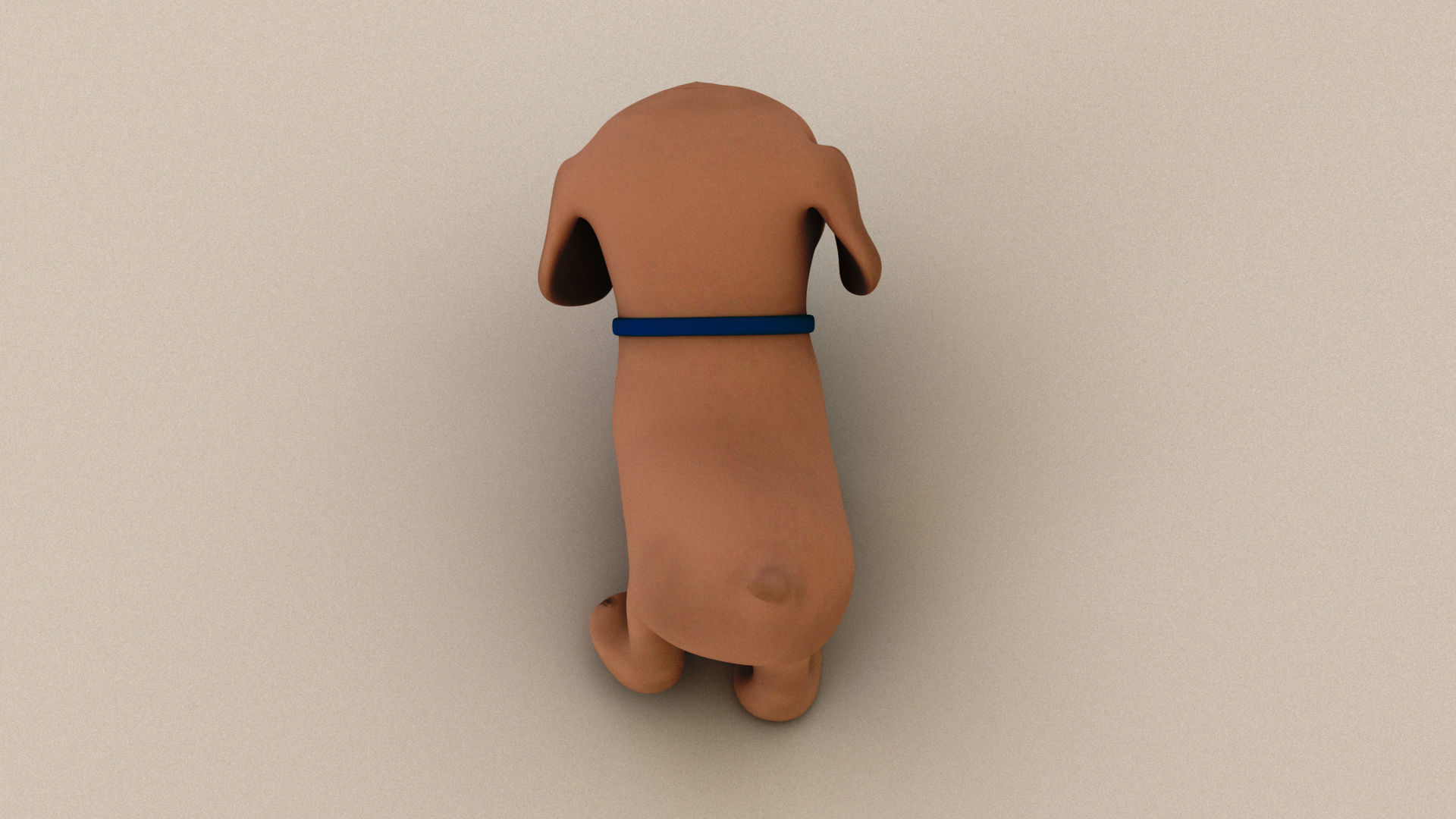 cartoon dog rig and animate Low-poly 3D model_14
