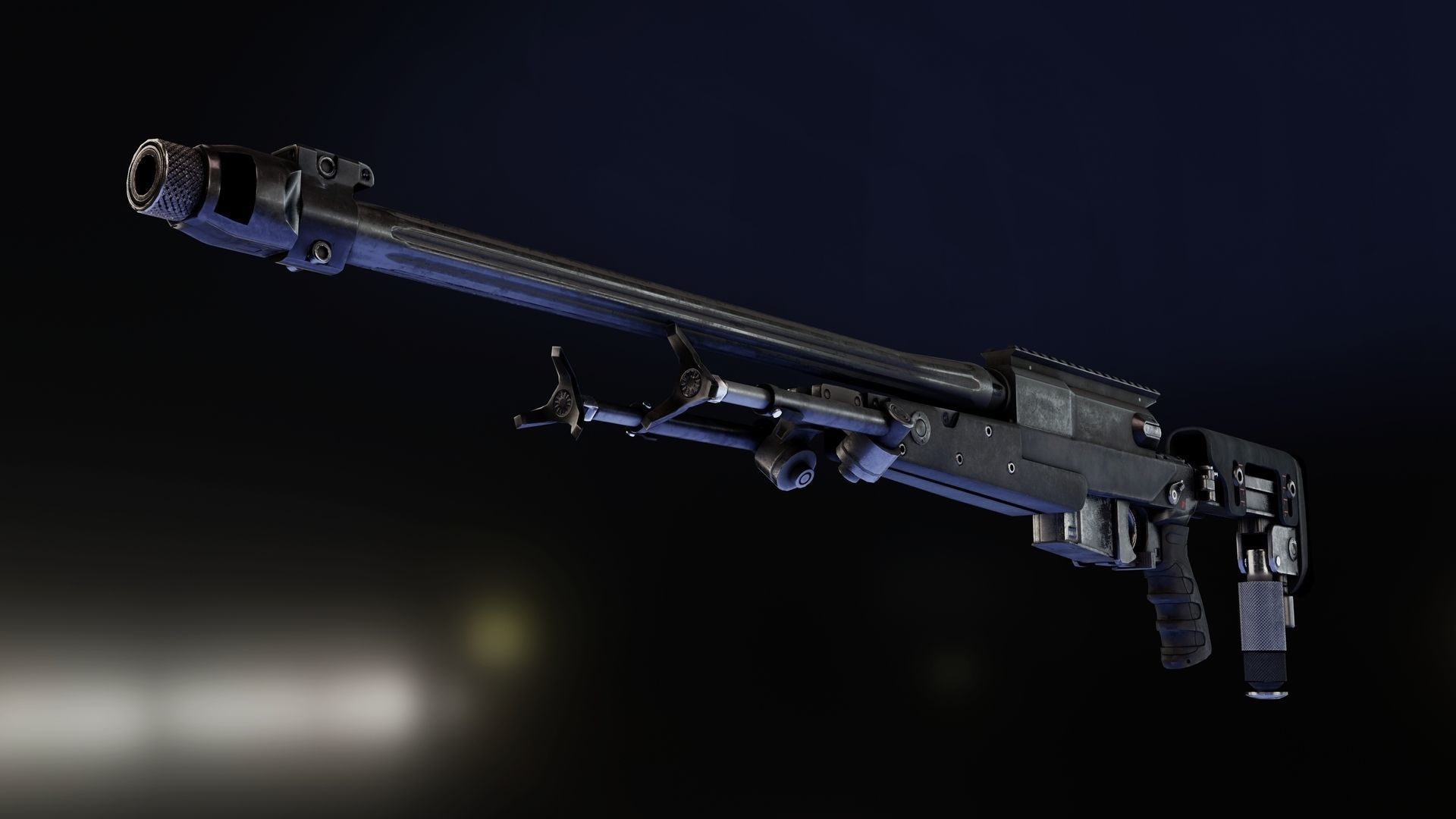  BT APR 308 sniper rifle Low-poly 3D model_4