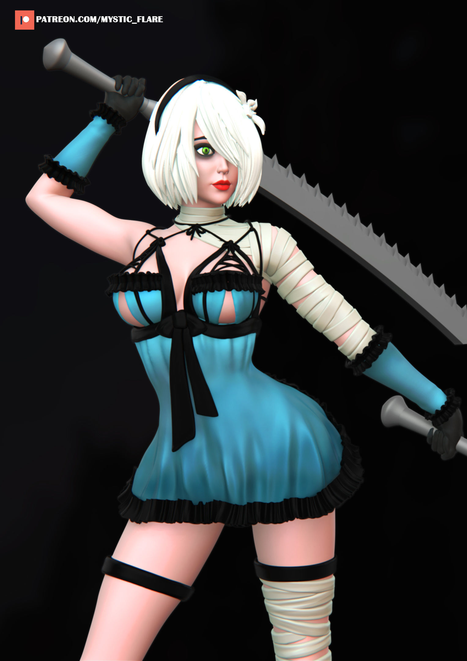 2b two models 3D Model Collection_15